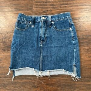 Madewell Jean Mini Skirt